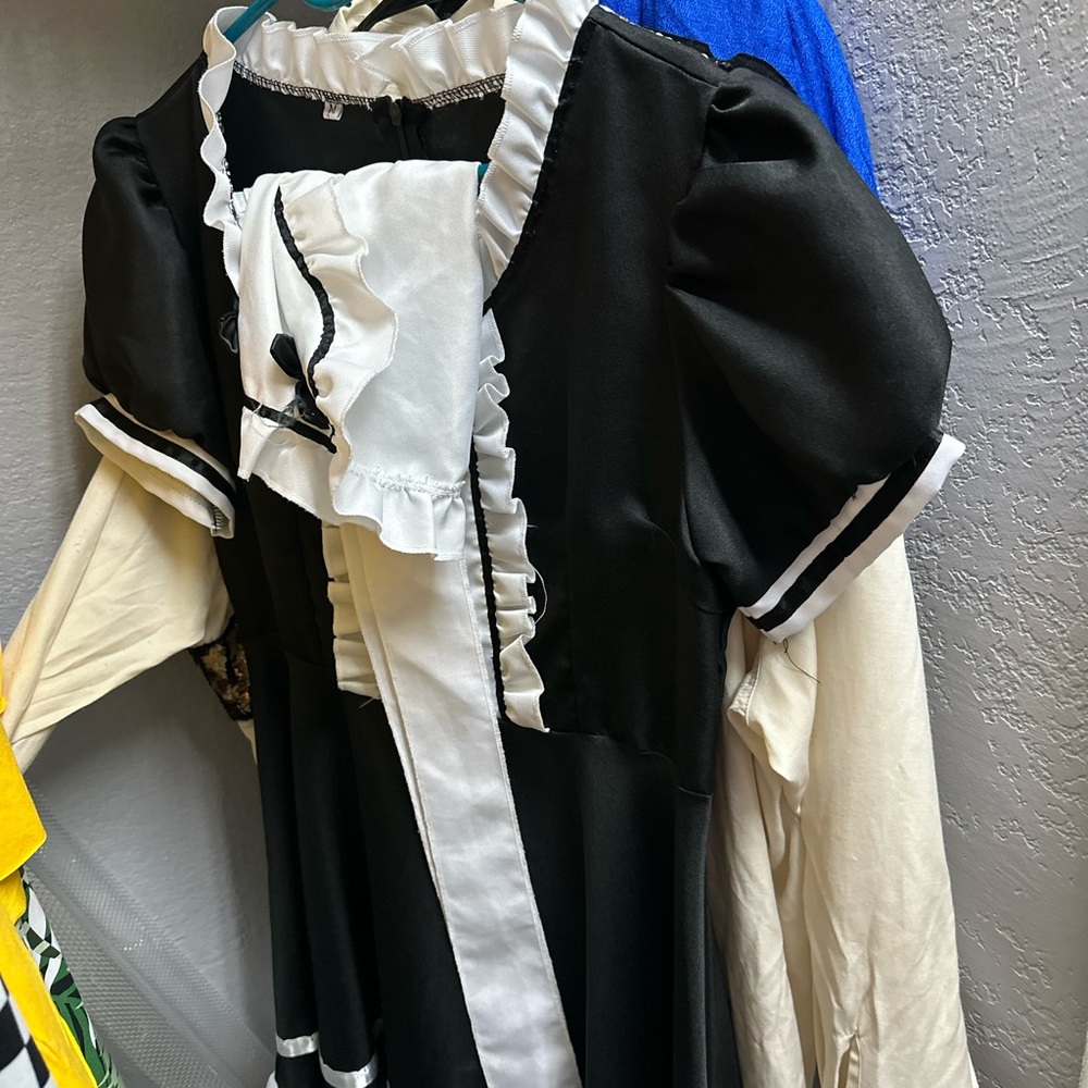 Black and White Maid Costume Dress